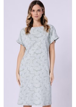 Bawełniana piżama damska 1728 Elif, Kolor zielony-wzór, Rozmiar M, Leveza ze sklepu Primodo w kategorii Koszule nocne - zdjęcie 188833775