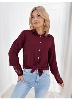 koszula eloise bordowa one size ze sklepu UBRA w kategorii Koszule damskie - zdjęcie 188833899
