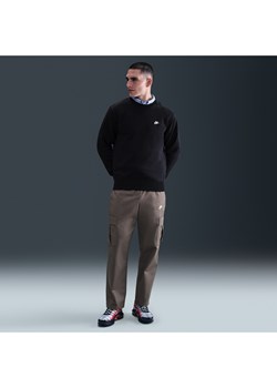 Męska bluza z dzianiny Nike Club - Czerń ze sklepu Nike poland w kategorii Bluzy męskie - zdjęcie 188834168