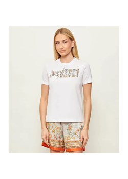Just Cavalli T-shirt | Regular Fit ze sklepu Gomez Fashion Store w kategorii Bluzki damskie - zdjęcie 188834819