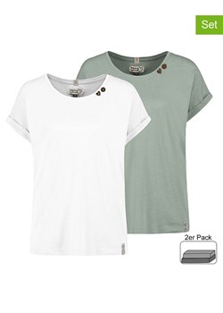 Sublevel Koszulki (2 szt.) w kolorze białym i miętowym ze sklepu Limango Polska w kategorii Bluzki damskie - zdjęcie 188835637