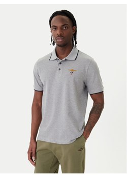 Aeronautica Militare Polo 261PO1308UP00082 Szary Regular Fit ze sklepu MODIVO w kategorii T-shirty męskie - zdjęcie 188835669