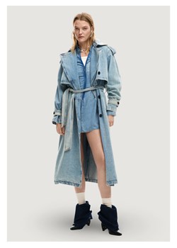 Desigual Trencz Vio 26SWED17 Niebieski Regular Fit ze sklepu MODIVO w kategorii Płaszcze damskie - zdjęcie 188835717