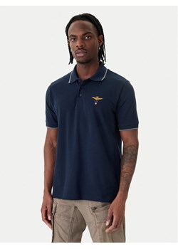 Aeronautica Militare Polo 261PO1308UP00082 Granatowy Regular Fit ze sklepu MODIVO w kategorii T-shirty męskie - zdjęcie 188835818