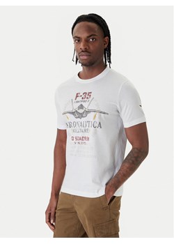 Aeronautica Militare T-Shirt 261TS2536UJ00641 Biały Regular Fit ze sklepu MODIVO w kategorii T-shirty męskie - zdjęcie 188835876