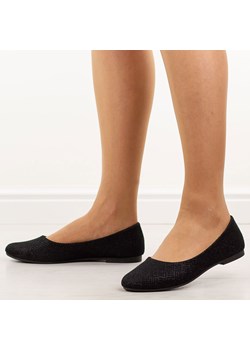 Czarne baleriny damskie Evento 9047 ze sklepu suzana.pl w kategorii Balerinki - zdjęcie 188837008