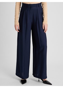 Guido Maria Kretschmer Damskie spodnie plisowane - Finja Kobiety granatowy jednolity ze sklepu vangraaf w kategorii Spodnie damskie - zdjęcie 188837036