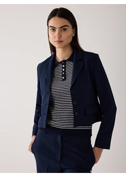 More & More Krótka marynarka damska Kobiety granatowy jednolity ze sklepu vangraaf w kategorii Marynarki damskie - zdjęcie 188837045