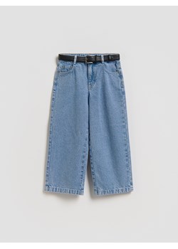 Reserved - Jeansy carrot z paskiem - niebieski ze sklepu Reserved w kategorii Spodnie chłopięce - zdjęcie 188841109