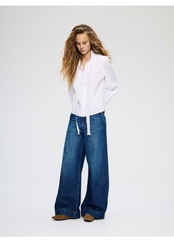 Reserved - Jeansy wide leg - granatowy ze sklepu Reserved w kategorii Jeansy damskie - zdjęcie 188841276