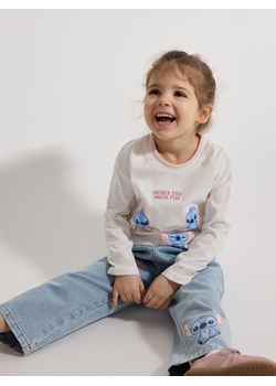 Reserved - Koszulka Lilo i Stitch - złamana biel ze sklepu Reserved w kategorii Bluzki dziewczęce - zdjęcie 188841458