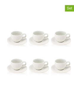 Ogo Living Filiżanki (6 szt.) "Urus" w kolorze białym - 90 ml ze sklepu Limango Polska w kategorii Dzbanki i zaparzacze - zdjęcie 188842009