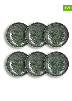 Ogo Living Talerzyki deserowe (6 szt.) "Venus" w kolorze zielonym - Ø 21 cm ze sklepu Limango Polska w kategorii Naczynia - zdjęcie 188842059