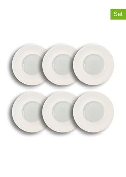 Ogo Living Talerze obiadowe (6 szt.) "Urus" w kolorze biało-miętowym - Ø 28,5 cm ze sklepu Limango Polska w kategorii Naczynia - zdjęcie 188842079