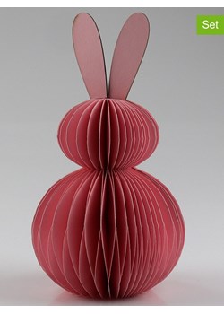 AM Design Figurki dekoracyjne (2 szt.) "Hare" w kolorze jasnoróżowym - 6 x 10 x 6 cm ze sklepu Limango Polska w kategorii Dekoracje - zdjęcie 188844028
