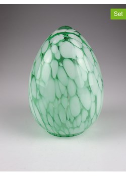 AM Design Figurka dekoracyjna "Egg" w kolorze zielonym - wys. 17 x Ø 12 cm ze sklepu Limango Polska w kategorii Dekoracje - zdjęcie 188844039