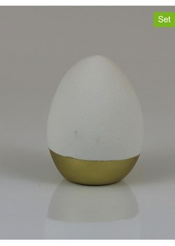 AM Design Figurka dekoracyjna "Egg" w kolorze kremowo-złotym - wys. 13 x Ø 10 cm ze sklepu Limango Polska w kategorii Dekoracje - zdjęcie 188844069