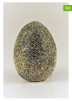 AM Design Figurka dekoracyjna "Egg" w kolorze złotym - wys. 12,5 x Ø 9 cm ze sklepu Limango Polska w kategorii Dekoracje - zdjęcie 188844086