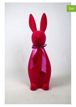 AM Design Figurka dekoracyjna "Hare" w kolorze różowym - wys. 46 x Ø 15 cm ze sklepu Limango Polska w kategorii Dekoracje - zdjęcie 188844106