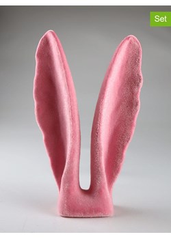 AM Design Figurka dekoracyjna "Hare's ears" w kolorze jasnoróżowym - wys. 25 cm ze sklepu Limango Polska w kategorii Dekoracje - zdjęcie 188844118
