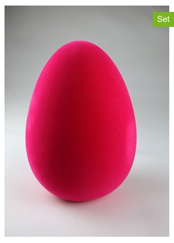 AM Design Figurka dekoracyjna "Egg" w kolorze różowym - wys. 20 cm ze sklepu Limango Polska w kategorii Dekoracje - zdjęcie 188844129