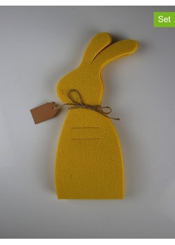 AM Design Ozdoby (2 szt.) "Hare" w kolorze żółtym do sztućców - wys. 26 cm ze sklepu Limango Polska w kategorii Akcesoria kuchenne - zdjęcie 188844136