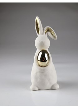 AM Design Figurka dekoracyjna "Hare with an egg" w kolorze kremowym - wys. 14 x Ø 6 cm ze sklepu Limango Polska w kategorii Dekoracje - zdjęcie 188844139