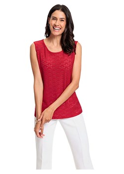 WITT WEIDEN Top dzianinowy w kolorze czerwonym ze sklepu Limango Polska w kategorii Bluzki damskie - zdjęcie 188844767