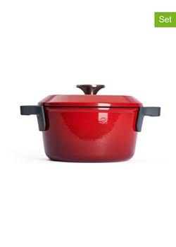 Woll 2-częściowy zestaw w kolorze czerwonym - 1,9 l ze sklepu Limango Polska w kategorii Garnki - zdjęcie 188845377