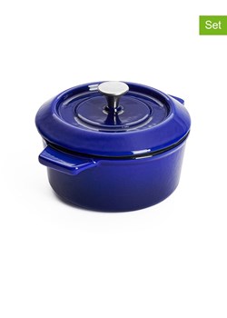 Woll Mini rondelki (2 szt.) "Iron" w kolorze niebieskim - Ø 10 cm ze sklepu Limango Polska w kategorii Garnki - zdjęcie 188845446