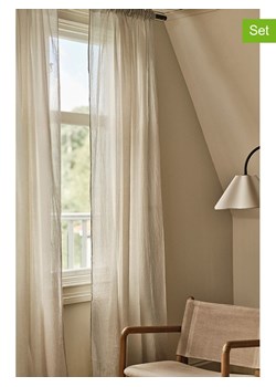 Jotex Zasłony (2 szt.) "Layer" w kolorze beżowym ze sklepu Limango Polska w kategorii Tekstylia - zdjęcie 188845495