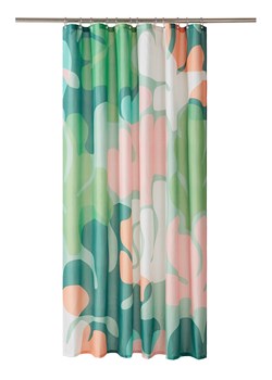 Jotex Zasłona prysznicowa "Delores" w kolorze zielono-jasnoróżowym ze sklepu Limango Polska w kategorii Akcesoria łazienkowe - zdjęcie 188845567