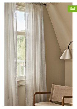 Jotex Zasłony (2 szt.) "Layer" w kolorze jasnoszarym ze sklepu Limango Polska w kategorii Tekstylia - zdjęcie 188845685