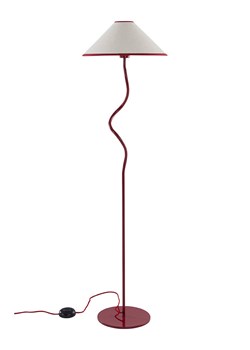 Jotex Lampa stojąca "Juliet" w kolorze czerwono-białym - 36 x 148 x 23 cm ze sklepu Limango Polska w kategorii Oświetlenie - zdjęcie 188846066