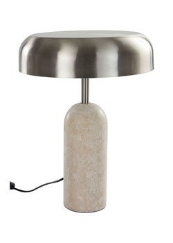Jotex Lampa stołowa "Ina" w kolorze srebrno-beżowym - wys. 24 cm ze sklepu Limango Polska w kategorii Oświetlenie - zdjęcie 188846106