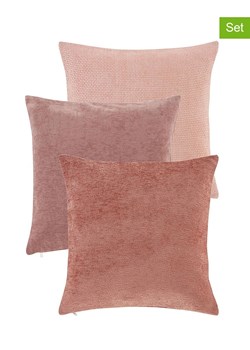 Jotex Poszewki (3 szt.) "Chloe" w kolorze jasnoróżowym na poduszkę ze sklepu Limango Polska w kategorii Poduszki dekoracyjne - zdjęcie 188846326