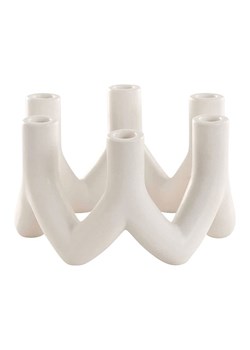 Jotex Świecznik "Lucia" w kolorze białym - wys. 14,5 x Ø 25,5 cm ze sklepu Limango Polska w kategorii Świece i dyfuzory - zdjęcie 188846356