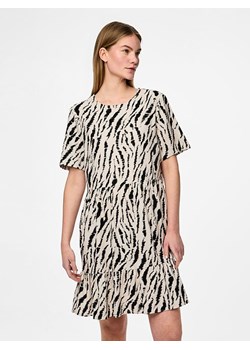 Pieces Sukienka "Arlem" w kolorze beżowo-czarnym ze sklepu Limango Polska w kategorii Sukienki - zdjęcie 188847796