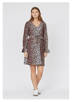 SisterS point Sukienka w kolorze brązowo-czarno-białym ze sklepu Limango Polska w kategorii Sukienki - zdjęcie 188847886