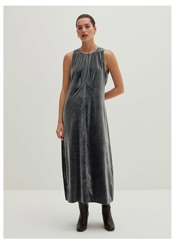 STEFANEL Aksamitna sukienka w kolorze antracytowym ze sklepu Limango Polska w kategorii Sukienki - zdjęcie 188848529