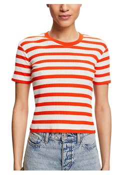 ESPRIT Koszulka w kolorze pomarańczowo-białym ze sklepu Limango Polska w kategorii Bluzki damskie - zdjęcie 188848549