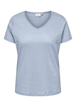 ONLY Carmakoma Koszulka w kolorze błękitnym ze sklepu Limango Polska w kategorii Bluzki damskie - zdjęcie 188848767