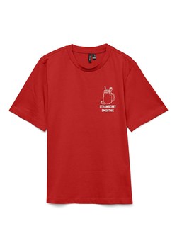 Vero Moda Koszulka w kolorze czerwonym ze sklepu Limango Polska w kategorii Bluzki damskie - zdjęcie 188848949