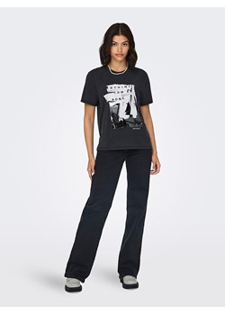 ONLY Koszulka w kolorze czarnym ze sklepu Limango Polska w kategorii Bluzki damskie - zdjęcie 188849187