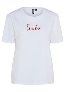 Pieces Koszulka w kolorze białym ze sklepu Limango Polska w kategorii Bluzki damskie - zdjęcie 188849226