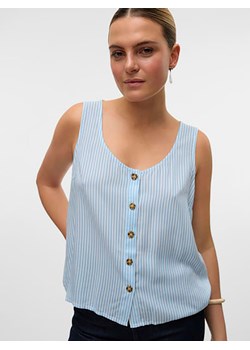 Vero Moda Top w kolorze błękitno-białym ze sklepu Limango Polska w kategorii Bluzki damskie - zdjęcie 188849258