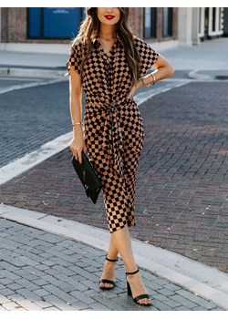 LA Angels Sukienka w kolorze jasnobrązowo-czarnym ze sklepu Limango Polska w kategorii Sukienki - zdjęcie 188849647
