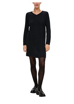 s.Oliver Sukienka dzianinowa w kolorze czarnym ze sklepu Limango Polska w kategorii Sukienki - zdjęcie 188849847