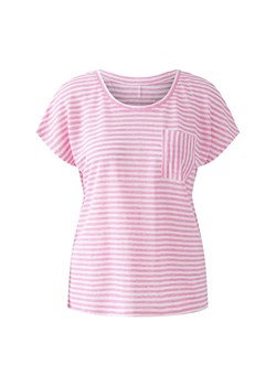 Oui Lniana koszulka w kolorze jasnoróżowo-białym ze sklepu Limango Polska w kategorii Bluzki damskie - zdjęcie 188850045