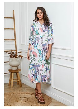 Fleur de Lin Lniana sukienka w kolorze białym ze sklepu Limango Polska w kategorii Sukienki - zdjęcie 188850127